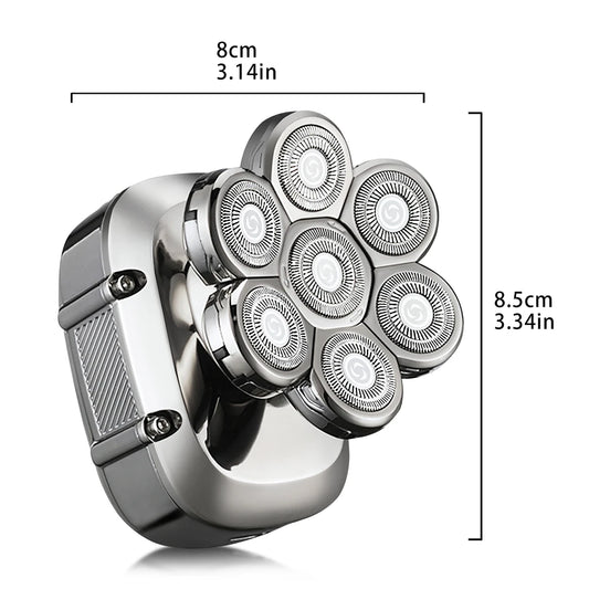 USB charging, five speed electric bald shaver, men's multifunctional trimmer