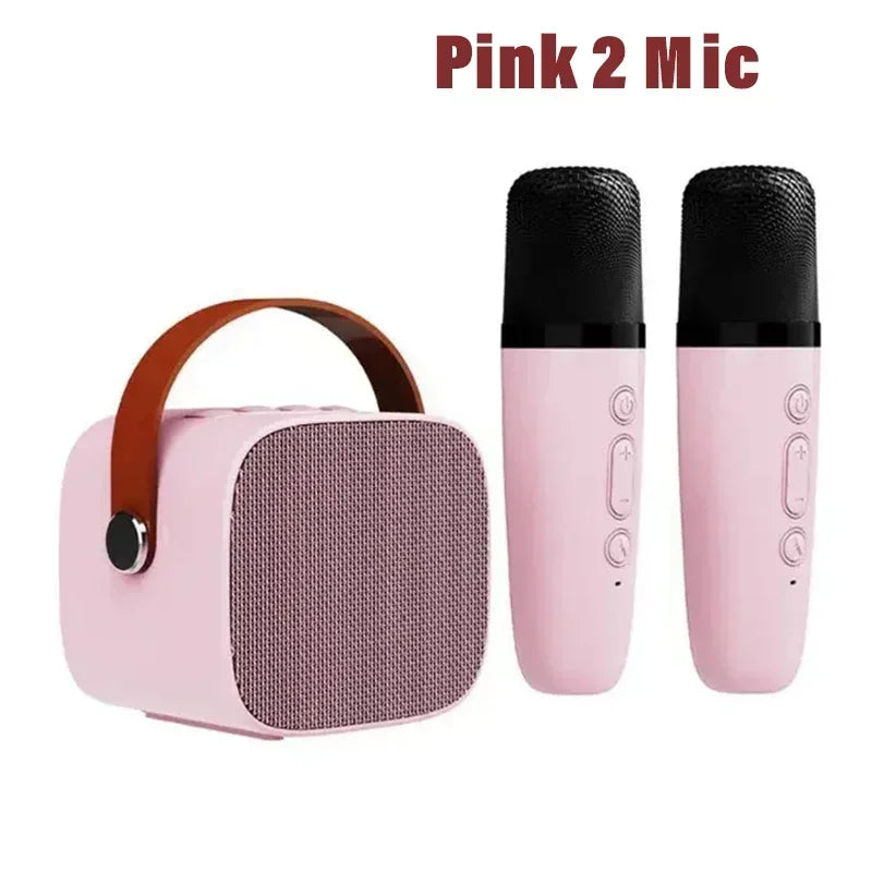Karaoke Wireless Dual Microphones Machine KTV DSP System Bluetooth Speaker HIFI Stereo Surround For Kids And Adults Party Gift