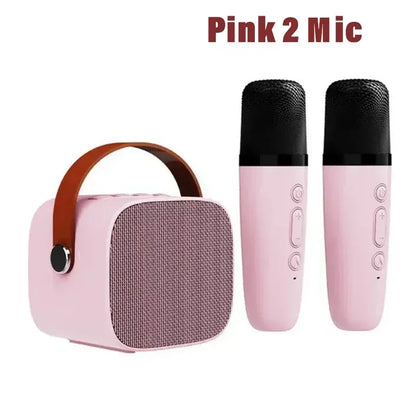 Karaoke Wireless Dual Microphones Machine KTV DSP System Bluetooth Speaker HIFI Stereo Surround For Kids And Adults Party Gift
