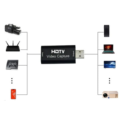 4K Video Capture Card USB 3.0 USB2.0 HDTV Grabber Recorder for PS4 Game DVD Camcorder Camera Recording Live Streaming