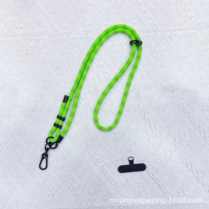 150cm Adjustable Mobile Phone Xyun Outdoor Anti-lost Crossbody Phone Lanyards Neck Rope with Patch Cellphone Hanging Cord Strap