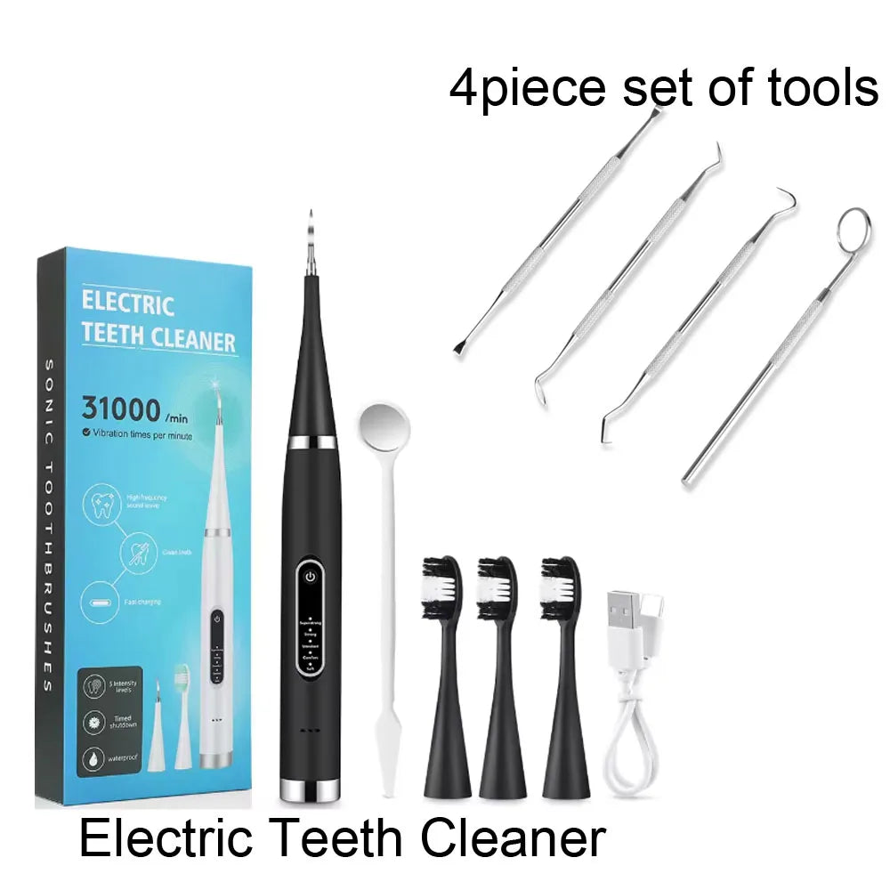 Electric Teeth Cleaner Dental Scaler Waterproof Oral Care Plaque Spatula Removes Tartar Dental Scraper Dental Instrument