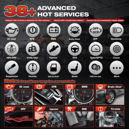 Autel MaxiCOM MK808BT PRO Car Automotivo Diagnostic Tools Bluetooth OBD2 Scanner Code Reader Diagnosis Tool PK MK808KBT MK808S