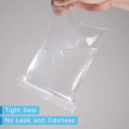 Thicken Zipper Sealed Bags Clear Plastic Storage Bag for Small Jewelry Food Packing Reclosable Zippers Sealing Pouch Wholesale