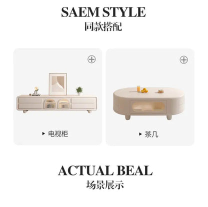 Simple Small Tv Stand Light Color High Gloss Entertainment Tv Stand Floor Movable Mobili Soggiorno Moderni Home Furniture