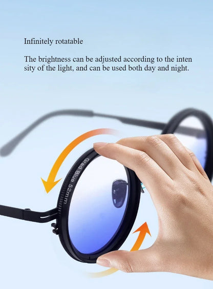 ND9 adjustable dimming sunglasses men women handmade innovative outdoor fishing UV400 polarized sun glasses support myopia lens