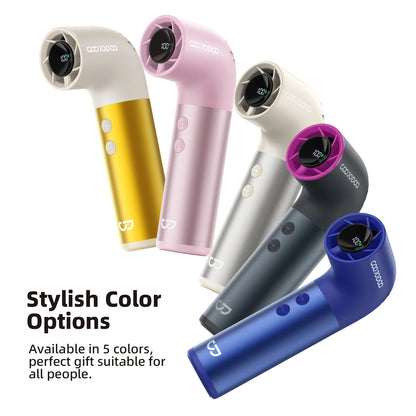 GOOJODOQ Mini 150G Ultra-light Water Pipe High-speed Fan 12M/s Uniquely stylish turbo fan Aluminum alloy handle