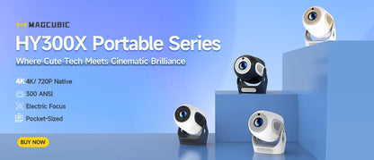Magcubic Projector 8K Android 14 HY300 Pro Wifi6 290ANSI Allwinner H726 BT5.4 1080P 1280*720P Cinema Outdoor Portable Projetors