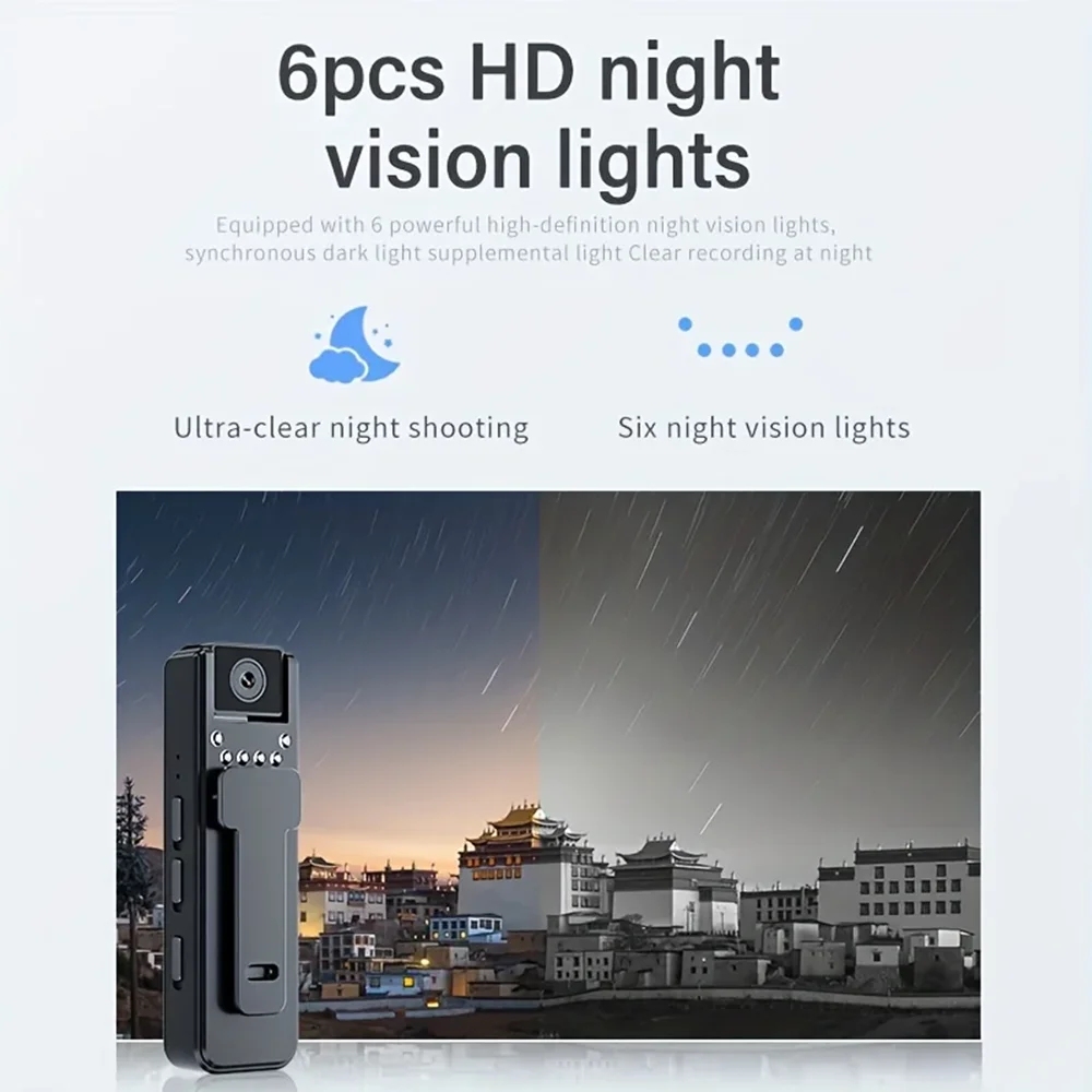 A8 HD 1080P Mini Camera Portable Small Digital Video IP Camera Recorder Police Cam Infrared Night Vision  Miniature Camcorder