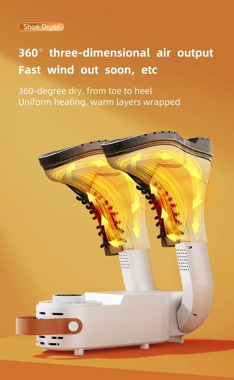 Q1 Intelligent Timer Shoe Dryer Adjustable Dryer Quick Drying Deodorizing Sterilizing Shoe Dryer Household Shoe Warmer Heater