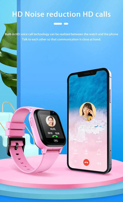 2026 Lenovo Kids Smart Watch SOS GPS Location Tracke Sim Card Call Child SmartWatch Camera Waterproof Watch Gift For Ios Android