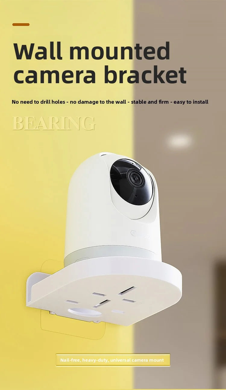 Punch-Free Security Surveillance Camera Stand New Traceless Wall-Mounted Bracket Home Self-Adhesive Drill-free Fixer 1pcs