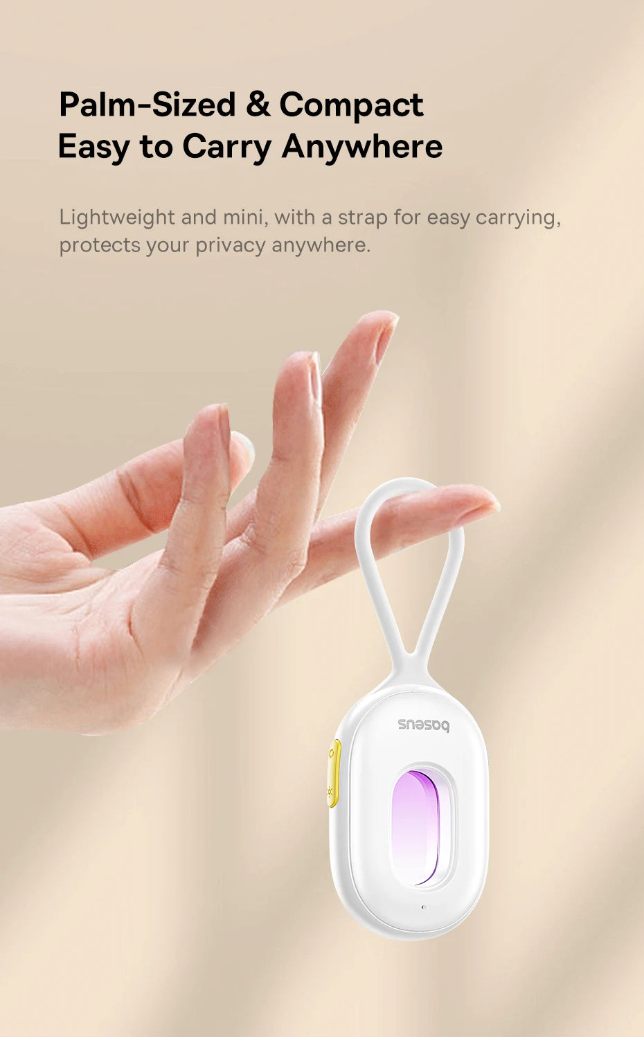 【New】Baseus Camera Detector Intelligent Hidden Camera Signal Gadget Security Alarm Anti Spy Candid Peeping Protection Detector