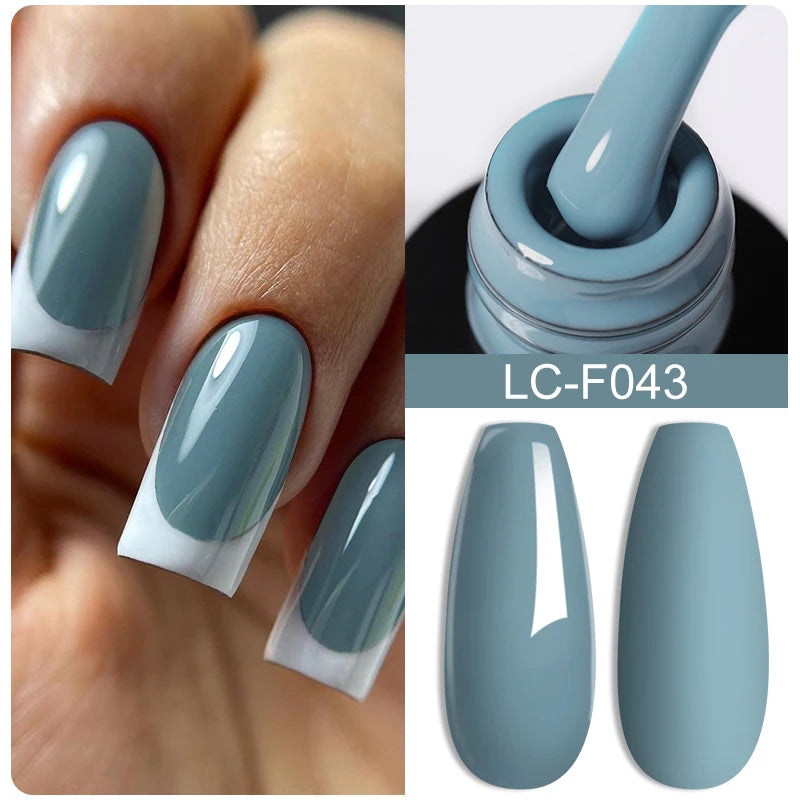 LILYCUTE 7ml White Color Gel Nail Polish Semi Permanent UV Gel Polish Gorgeous Full Coverage Soak Off UV LED Nail Gel Varnishes