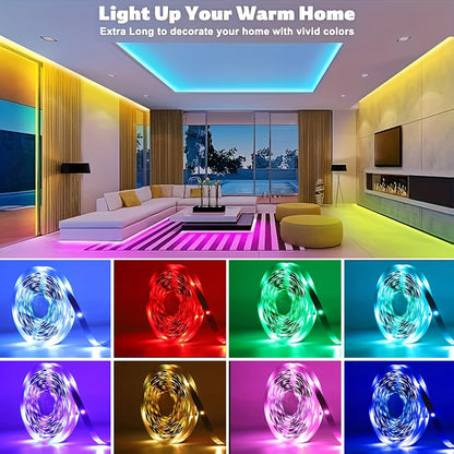 LED Strip Lights 10m 20m 30m Music Sync RGB Led Strip Tape Lights for Room Home Party Decoration TV Backlight Felxible Ribbon