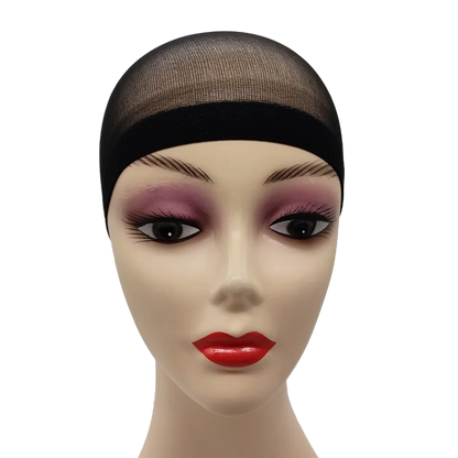 2pcs/Bag Top Stocking Wig Cap Hair Net For Weave Hair Wig Nets Black Brown Stretch Mesh Wig Cap For Making Wigs