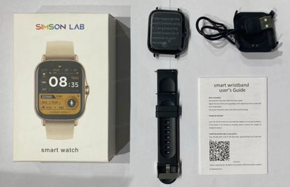 2026 Smartwatch Android Phone 1.44''Inch HD Screen Bluetooth Call Blood Oxygen/Pressure Monitoring Smart Watch Women Men Gift