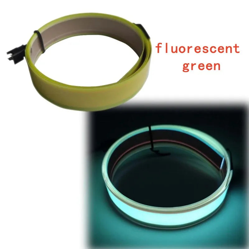 1*100cm EL LED Strip Light for DIY Flexible Neon Lights Glow Rope Party Decoration Tape Lamp USB 12V Battery Backlight Panel