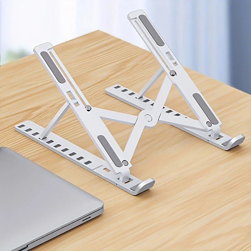 1pcs Portable Foldable Laptop Stand Heat Dissipation Stand Laptop Raising Stand ABS Plastic Computer Desk Stand