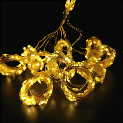 Bedroom Decoration Ramadan Home Decoration Battery Power LED Curtain Light Fairy String 2026 Mother's Day Eid Mubarak