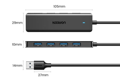 UGREEN USB 3.0 Hub 4 Ports  USB HUB Slim for Mouse, Keyboard Compatible with MacBook Pro Air Laptop Desktop PC Xbox PS5 Splitter