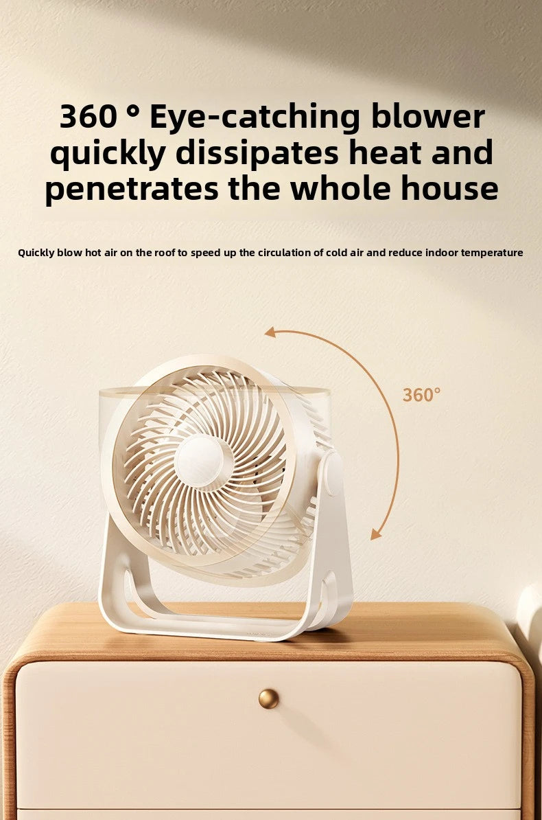  Portable Electric Fan 3600mAh Wireless Air Circulator Fan Cordless Desktop Wall Ceiling Air Cooling Cooler Quiet Ventilator