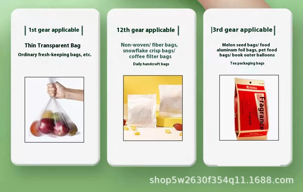 Mini Plastic Bag Sealer Heat Bag Sealing Machine Food Packaging Plastic Bags Sealer Clip Bag Handheld Rechargeable Heat Sealer