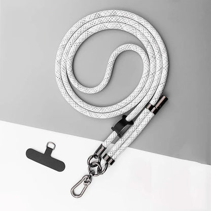 150cm Adjustable Mobile Phone Xyun Outdoor Anti-lost Crossbody Phone Lanyards Neck Rope with Patch Cellphone Hanging Cord Strap
