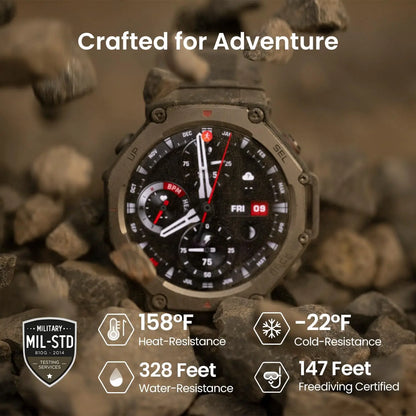 Amazfit T-Rex 3 Smartwatch 48mm AMOLED Display 6 Satellite Systems Dual Band GPS 170 Sports Mode Smart Watch