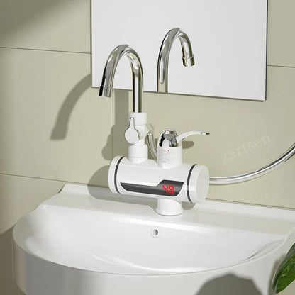3000W Electric Kitchen Water Heater Tap Instant Hot Water Faucet Heater Cold Heating Faucet Tankless Instantaneous Water Heater
