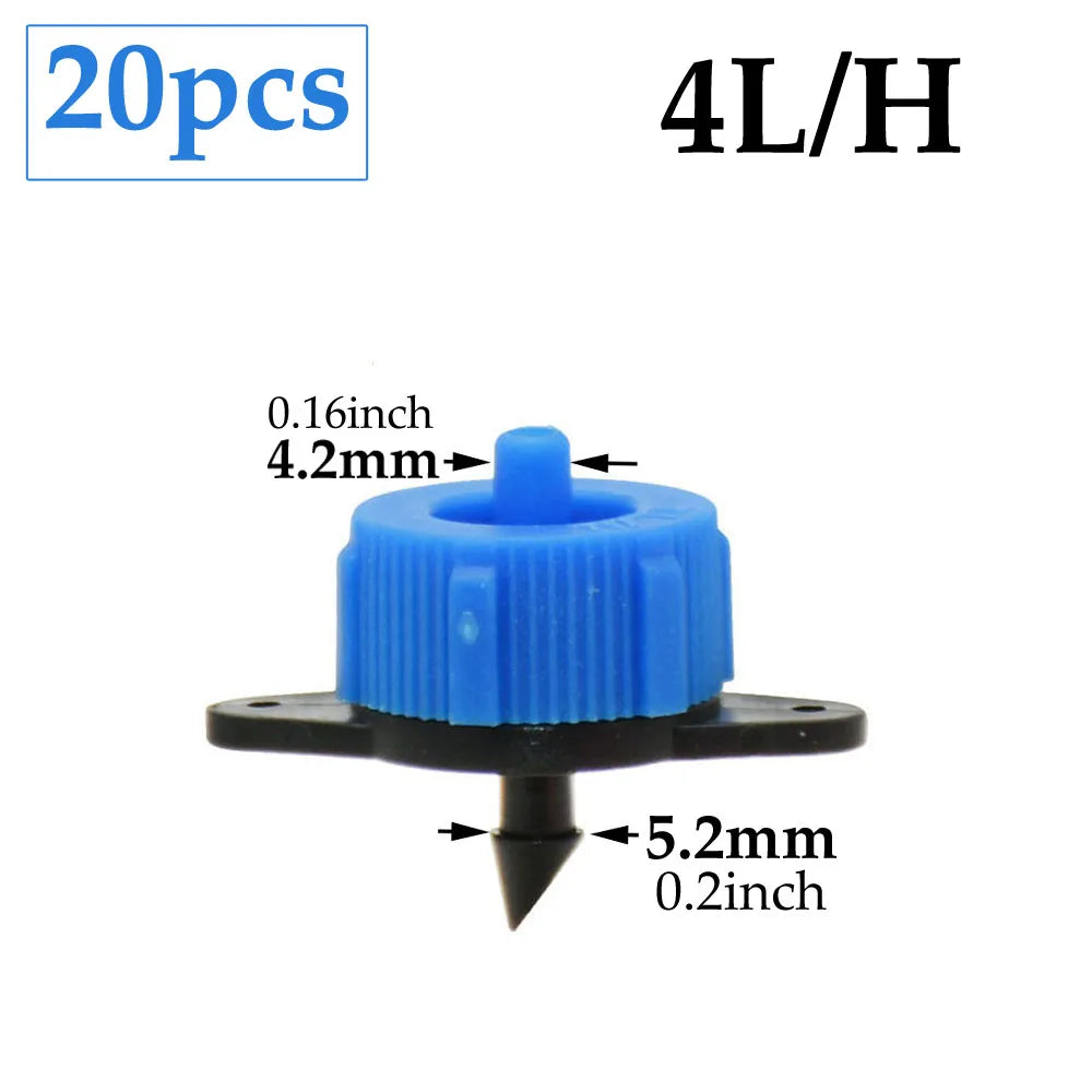 2L 4L 8L Irrigation Drippers Fitting 2/4-way Arrow Dropper Connector Cross Water Splitter Emitter Micro Drip Irrigation System