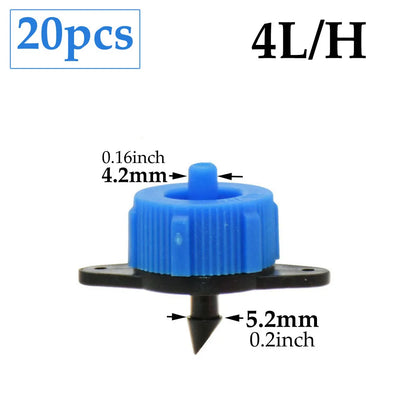 2L 4L 8L Irrigation Drippers Fitting 2/4-way Arrow Dropper Connector Cross Water Splitter Emitter Micro Drip Irrigation System