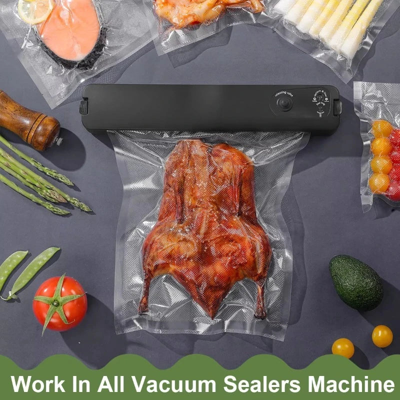 100pcs Vacuum Sealer Bags for Food Long-Lasting Freshness Storage Empty Bags for Vacuum Sealer Machine Kitchen Essentials