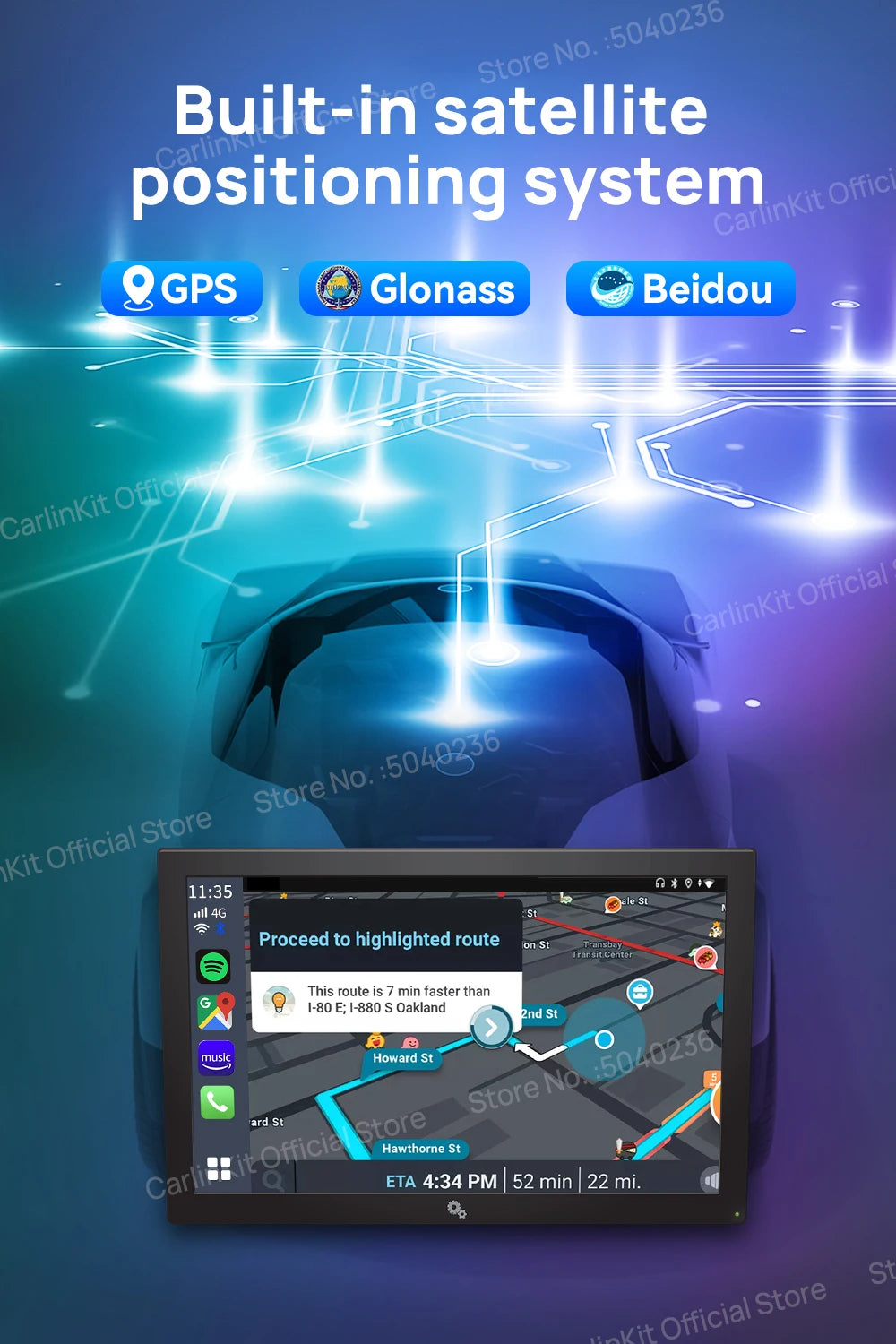 Android 13 CarlinKit Android Auto Wireless CarPlay AI TV Box QCM6125 8-Core Split Screen 64G 128G For Netflix YouTube Play Store