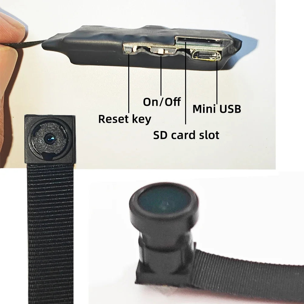 Upgraded version, 4K HD mini WiFi camera, supports remote viewing, motion detection, home nanny style DIY camera