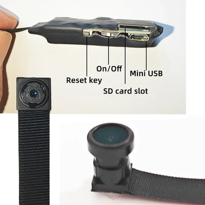 Upgraded version, 4K HD mini WiFi camera, supports remote viewing, motion detection, home nanny style DIY camera