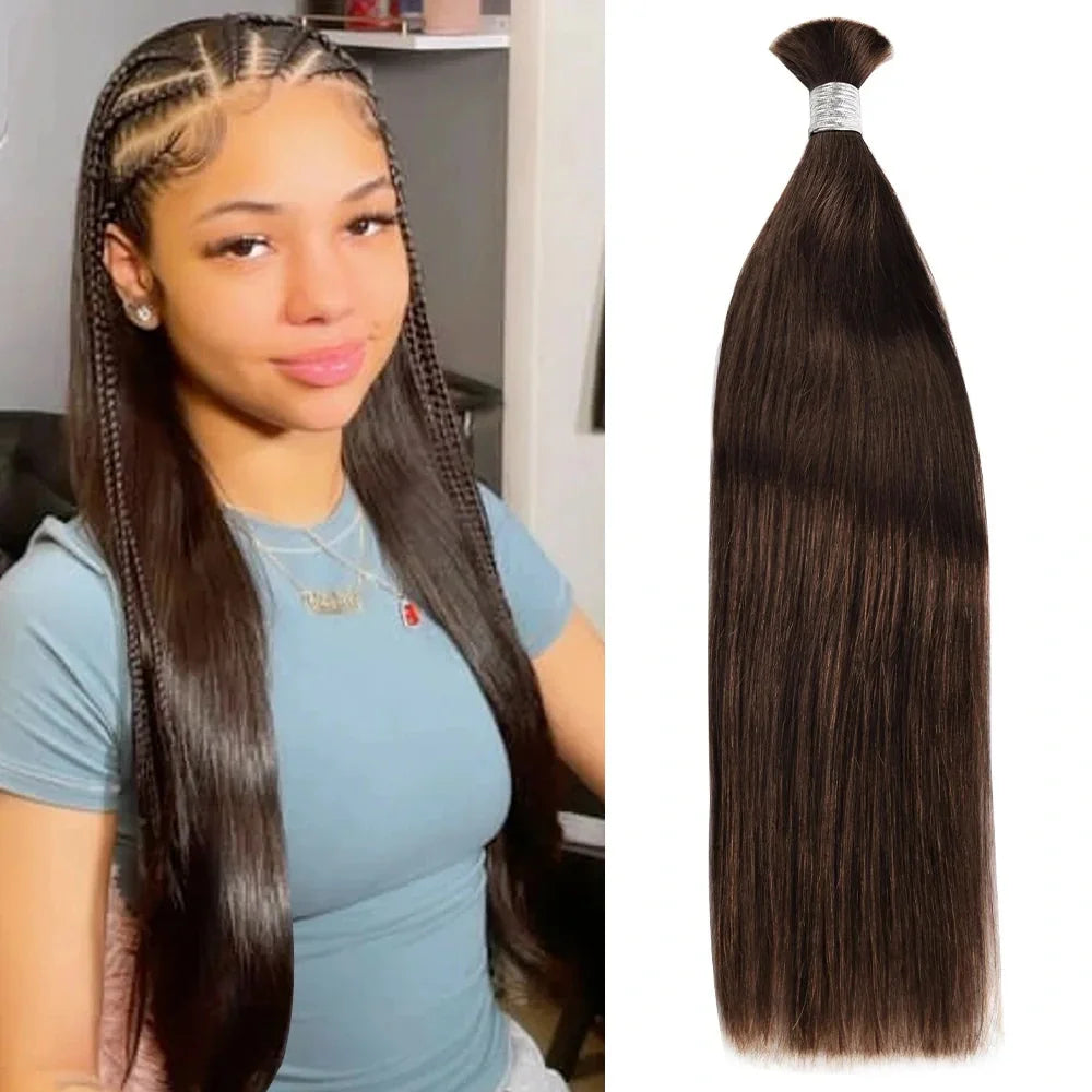 100% Human Hair Bulk No Weft Remy Vietnam Hair Straight Hair Bundles Real Natural Black Hair 613 Blonde 30inch For Braiding