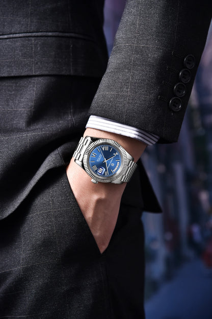 PAGANI DESIGN 2025 New Gold Green 40MM Date Week Men's Watches Automatic Watch Men AR Sapphire Glass NH36A Mechanical Wristwatch