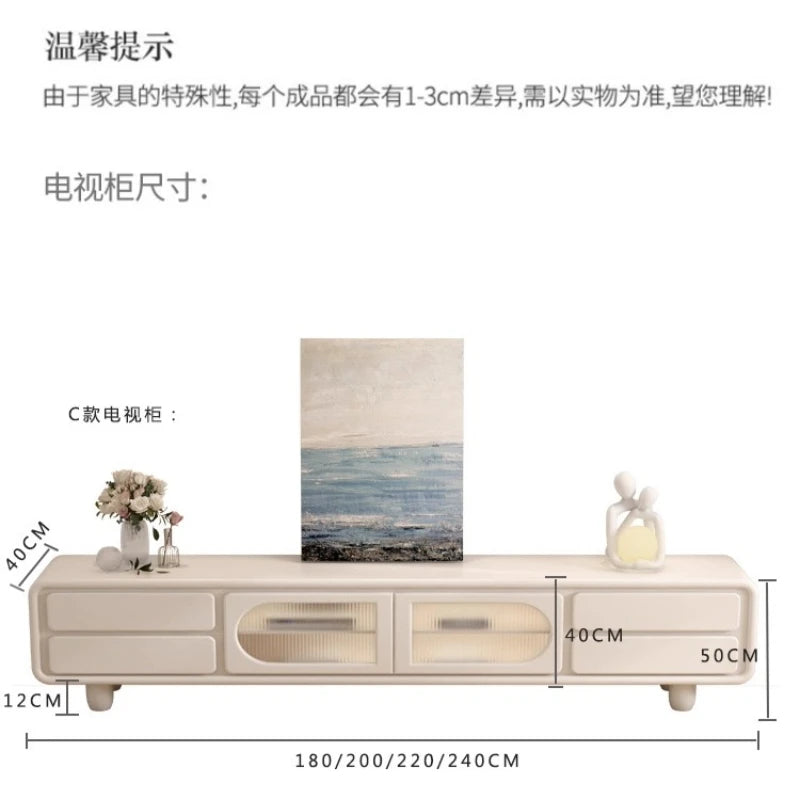 Simple Small Tv Stand Light Color High Gloss Entertainment Tv Stand Floor Movable Mobili Soggiorno Moderni Home Furniture