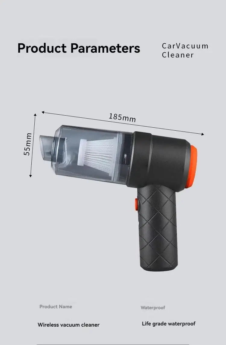 Car Cordless Vacuum Cleaner Portable Large Suction Household Cleaning Equipment Handheld Dust Collector Small Mini Dust Blower