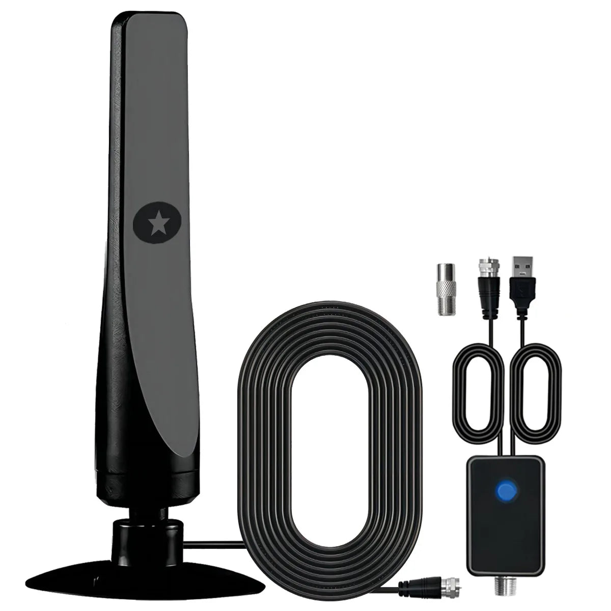 Indoor and outdoor high-definition ground wave digital TV antenna HDTV antenna supports DVB-T/T2, ISDB-T, DMB-T/H, ATSC