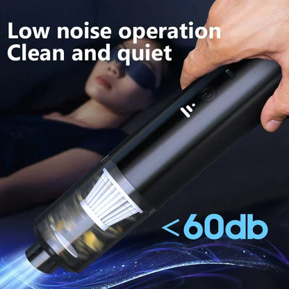 Mini Car Vacuum Cleaner Cleaning Powerful Suction Handheld Car Vacuum Cleaner Rechargeable for Car and Home Auto Vacuum Cleaner