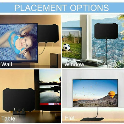 2025 New 4K Indoor Digital TV Antenna 4k HD HDTV Antena DVB-T/T2 DVBT2 Cable TV Antena 500Miles UHF VHF DTV Antennas Tv Aerial