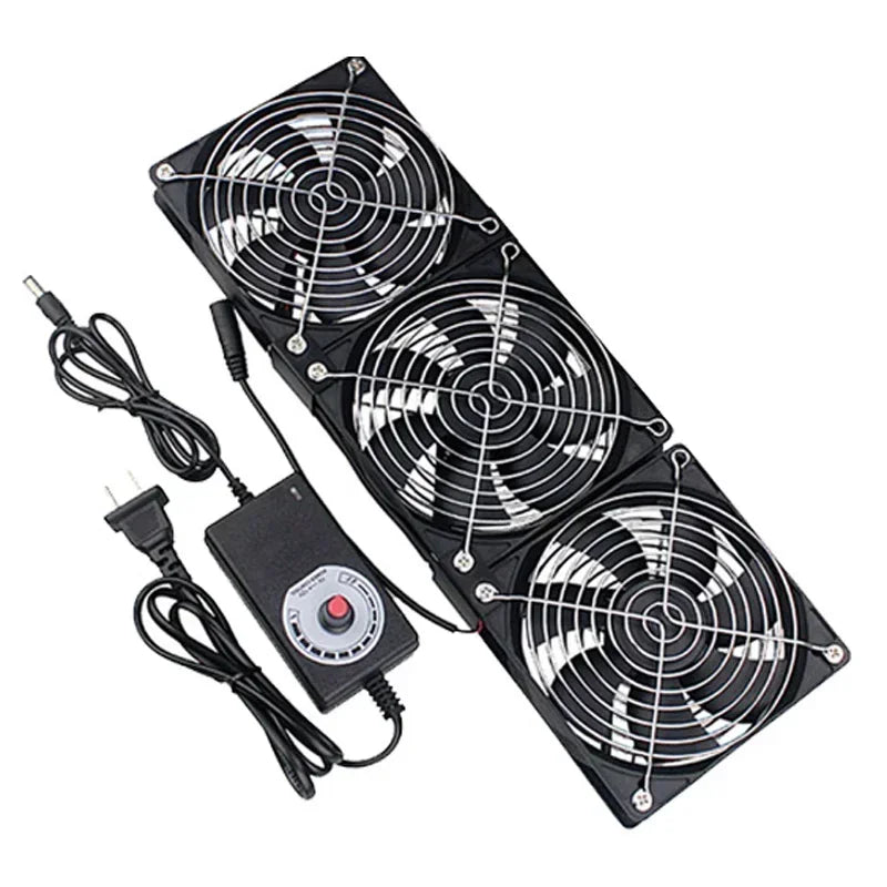 220V Multifunctional Exhaust Fan with Remote Control for Chassis Workstation Service Station Cooling Ventilation Fan