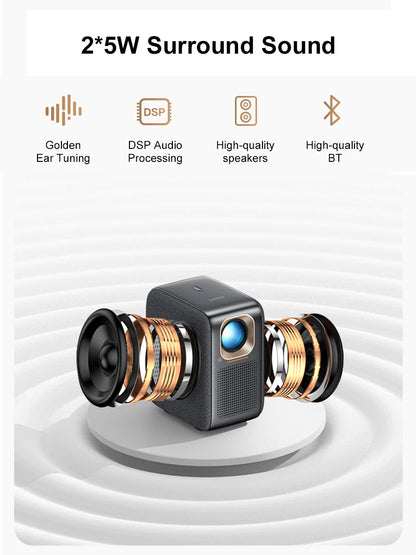 Lenovo T100 4K Projector Full HD 1080P 4k Projectors for Movies Beam Android Smart tv Video LED Home Theater