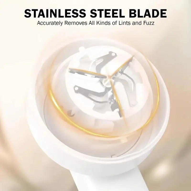 Rechargeable electric hair remover and portable shaver, suitable for clothing, furniture, and carpets.