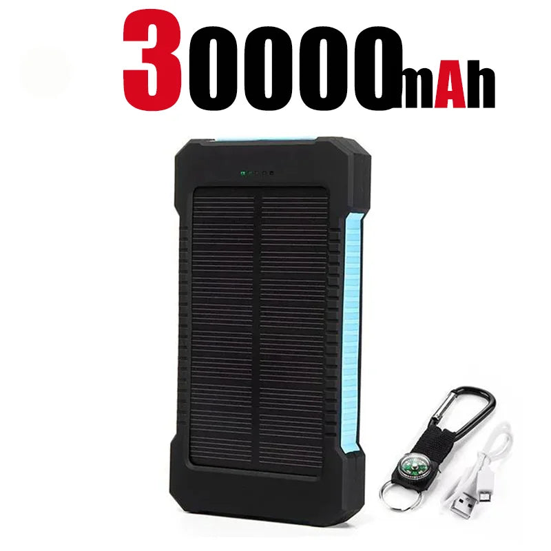 500000mAh Waterproof Outdoor Solar Power Bank Dual USB Travel Portable Solar Phone Charger Solar Powerbanks For Camping