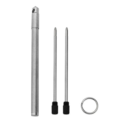 Portable Mini Titanium Ballpoint Pen EDC Gadget Keychain For Outdoor Camping Hiking Survival Gadget