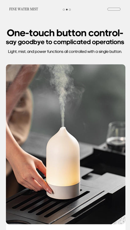 KINSCOTER New Aroma Diffuser 120ml Portable Silent Air Humidifier Colorful Night Light Essential Oil Diffuser for Room Home