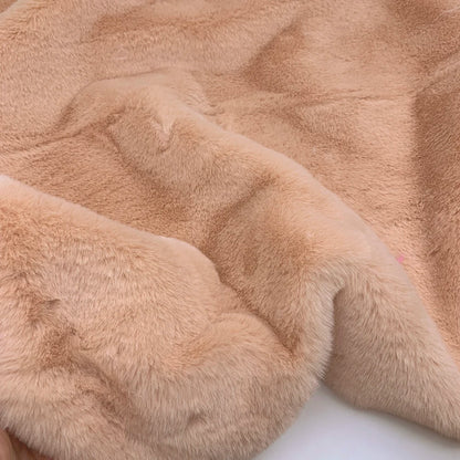1Pcs 50/80/160cm Faux Rabbit Fur Fabric 100% Polyester 10mm Pile Super Soft Plush Fabric For Handmade Stuffed Toys Sewing Fabric